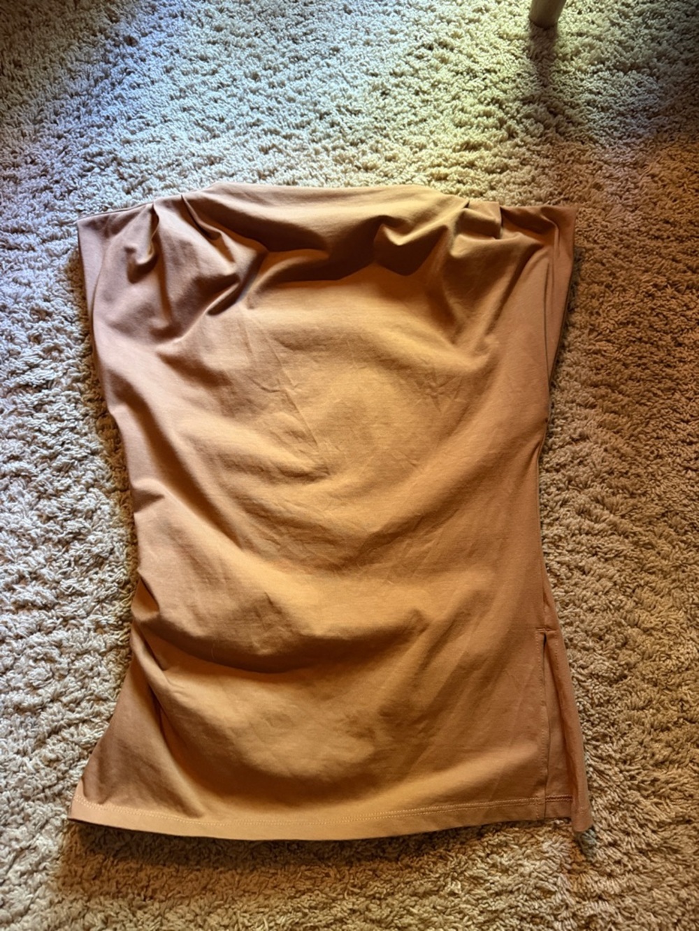 LOFT Strapless Tube Top in Camel Brown